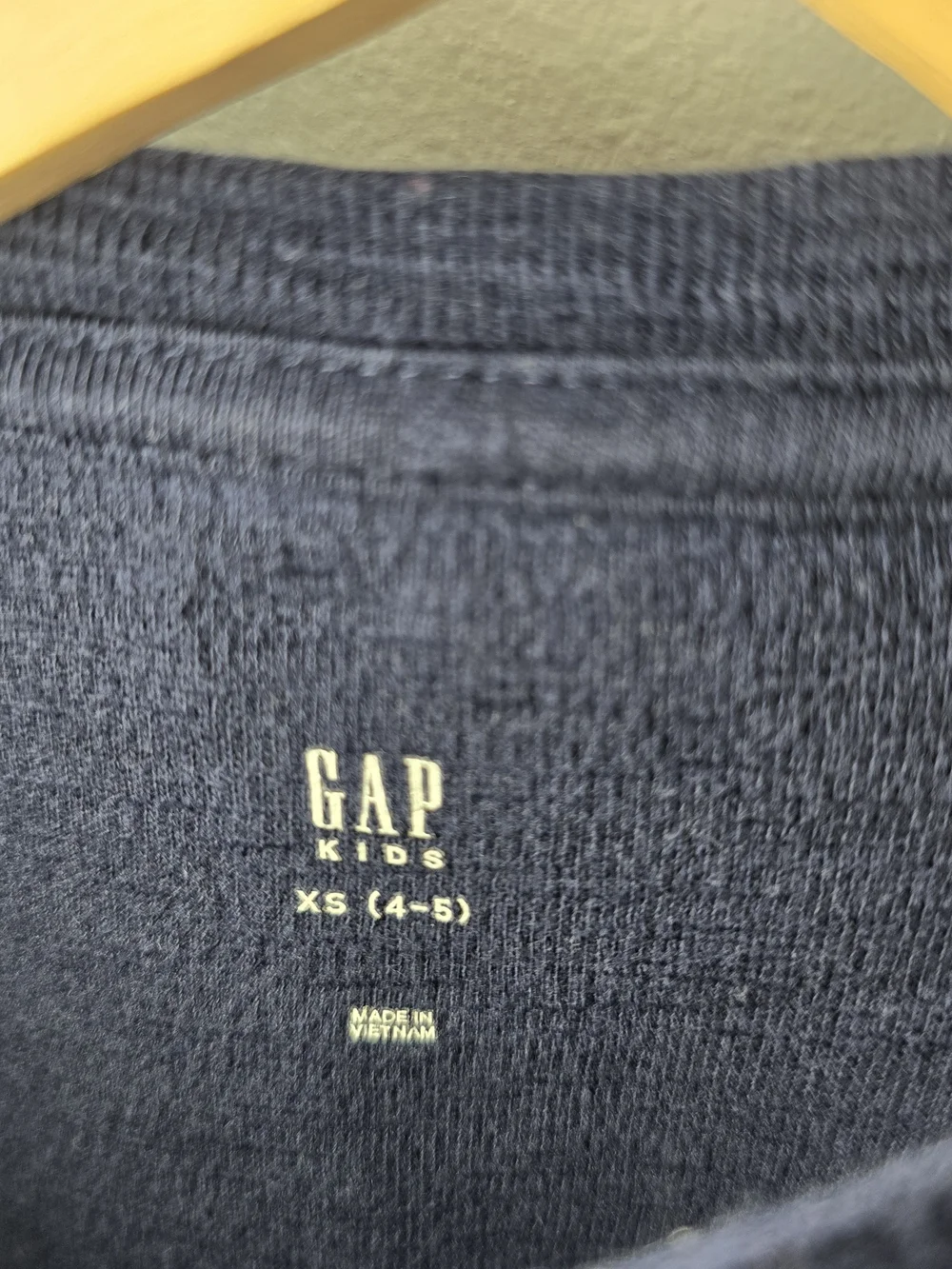 GAP Kids Navy Long-Sleeve Waffle Knit Thermal Top
